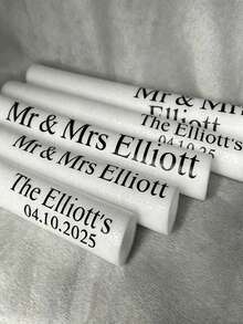 Personalized Glow Stick Stickers: Custom Wedding & Party Decals (Glow Sticks Not Included), Wedding Send-Off - Multicolor - View 6