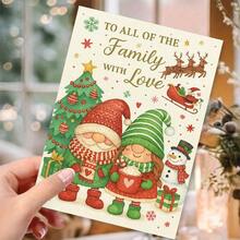 With Envelope - Family Theme Christmas Card, Perfect For Holiday Greetings, Ideal Gift For Loved Ones (Christmas Card, Christmas) - Suitable For Special Occasions BZUU - Sets - View 4