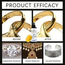 Jewelry Cleaner 100ML Gentle Shine Restore Solution With Sponge Jewelry Spray To Prevent Tarnish For Eyeglass Frame Small Metal - 1 - View 6