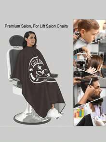Customized Hairdressing Apron, Customized Hairdressing Cape, Personalized Hairdressing Cape With Logo, Can Print Hair Salon Logo Pattern And Text, Professional Durable Lightweight Breathable Neutral Home Salon Apron, Customized Hair Salon Home Salon Customer Cape - Multicolor - View 7