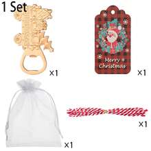 40pcs/10sets Christmas Themed Bottle Openers With Gauze Bags, Cards And Ropes - Perfect For Decorating Christmas Trees, Great Choice For Holiday Gifts And Souvenirs, Also Suitable For Weddings, Halloween, Birthdays, Thanksgiving And Other Holiday Occasions, Christmas Decorations, Christmas, Room Decor, Wall Decor, Christmas - View 15