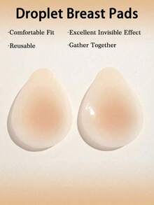 1 Pair Lift-Up Silicone Adhesive Nipple Covers (Includes 20 Non-Woven Fabric Flowers), Lifting And Shaping, Invisible Shaping Liner Under Thin Clothing - Multicolor - View 6