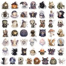 50pcs Weird Creatures Stickers, Halloween Theme Aesthetic Stickers Pack, Perfect For Decorating Laptop, Water Bottle, Phone, Scrapbook, Journal, Bumper, Skateboard, Motorcycle, Luggage, Etc - Multicolor - View 9