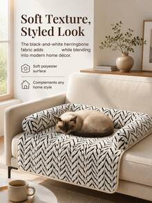 Cat & Dog Sofa Bed, Plush Pet Sofa Bed With Cushion, Indoor Cat & Puppy Non-Slip Furniture Protector - Multicolor - View 3