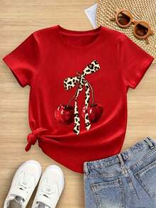 Women T-Shirts - 紅色 - 查看 1