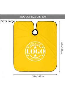 Customized Hairdressing Apron, Customized Hairdressing Cape, Personalized Hairdressing Cape With Logo, Can Print Hair Salon Logo Pattern And Text, Professional Durable Lightweight Breathable Neutral Home Salon Apron, Customized Hair Salon Home Salon Customer Cape - Multicolor - View 10