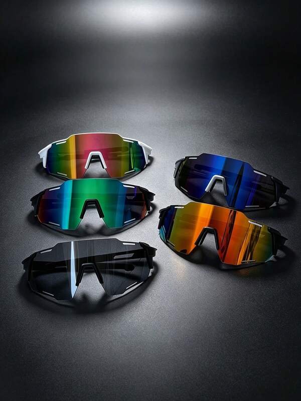 1pc Men's Outdoor Sports Cycling Climbing Running Fashion Wraparound Protective Goggles Easy Comfort Casual Outfits Outdoor Cycling Glasses For Summer Beach Vacation,Outdoor,Travel