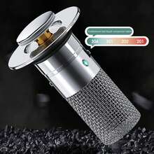 Universal Pop-Up Sink Drain Stopper, Anti-Odor & Anti-Insect Filter Strainer, Sink Pipe Clog Prevention Accessory - Sink Drain Plug - View 4
