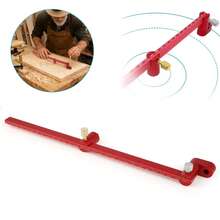 1pc 30cm Metric Woodworking Marking Gauge Center Positioning Ruler, Circle Drawing Tool, Woodworking Marking Tool, Extended Aluminum Marking Compass Ruler Suitable For Woodworking Lathe Bowl Processing Tools - Multicolor - View 2