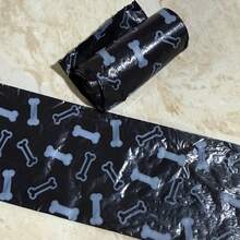 6 Rolls Pet Dog Waste Bags, Leak-Proof Convenient Outdoor Poop Bags, Easy Clean Pet Trash Bags, Printed Garbage Bags, 15 Bags/Roll - Multicolor - View 5