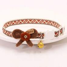 Cat Collar With Bell And Bow Tie, Adjustable Cute Pet Collar For Cats And Kittens, Bowknot Kitten Collar For Daily Wear - Multicolor - View 8