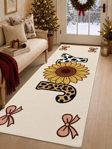 DAJIANG 1pc Bohemian Style Long Runner Rug, Kitchen Mat, Long Floor Mat For Bathroom, Kitchen, Outdoor, Hallway, Bedroom, Living Room, Machine Washable, Easy To Clean Entryway Mat, Non-Slip Bedroom Decor Rug, Autumn Decoration - Multicolor - View 5