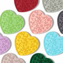 2pcs Love's Licking Pad Licking Mat + Cleaning Scraper Set Dog Licking Plate Pet Silicone Suction Slow Feeder Mat Anti-Choke Aesthetic Mat - 50ml - View 11