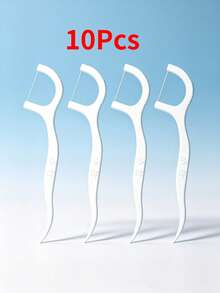 100/10/2Pcs Portable Floss Dispenser: Press-To-Pop Storage Case With 10 Built-In Floss Picks. Multifunctional Oral Cleaner With Toothpicks And Floss Sticks For Teeth And Tongue Cleaning, A Daily Hygiene Essential For Household Use. - Multicolor - View 13