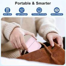 Wireless Mini Thermal Sticker Printer, Inkless, Includes 1 Roll Of Paper, Suitable For Notes, Diaries, Photos, Course Labels, To-Do Lists, Home, Office, DIY And Learning - Multicolor - View 9