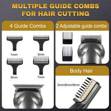 Hatteker 1pc 6-In-1 Electric Hair Clipper, Multi-Function Oil Hair Carving Electric Trimmer, Nose Hair Trimmer, Portable Private Shaving Razor, Hair Clipper - View 10