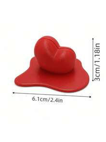 1pc Heart-Shaped Photo Holder, Cute Desktop Photo Stand, Suitable For Office, Bedroom, Study Room Desktop Photo Display, Romantic Desktop Decoration Gift - A - View 12