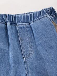 Celana Jeans Denim Musim Panas untuk Anak Laki-Laki Remaja, Gaya Fesyen Baru - Biru - View 6