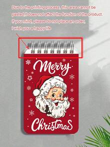 New Christmas Theme Mini Loose-Leaf Notebook - Portable Pocket Size, Suitable For Writing, Memo, Diary, Study And Office, Thoughtful Gift For Teachers On Teacher's Day, Also Great Gift For Graduation, Birthday, Back To School Essential, Back To School Season, Back To School Must-Have, Christmas Gift (Mini Size) - Multicolor - View 9