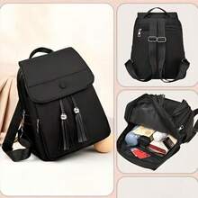 Women Fashion Backpacks - Black - View 3