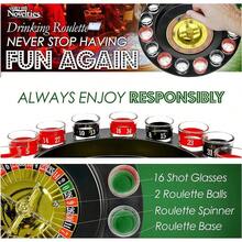 Juego de casino Shot con ruleta, 16 tazas de bebida destilada - Negro - Ver 6