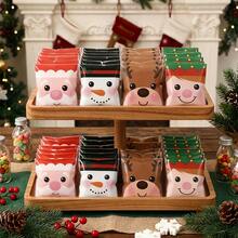 150/100pcs Multi-Color Christmas Gift Bags, Suitable For Christmas Party Decoration, Cellophane Packaging Bags With Santa Claus, Snowman, Reindeer Patterns, PP Plastic Bags, Can Hold Candy Canes And Candies, Small Size (Random Style) - View 10
