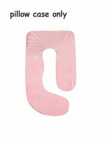 1pc G-Shaped Large Maternity Pillow Case (Pillow Case Only) Removable & Washable (Visually Oversized) - Multicolor - View 11