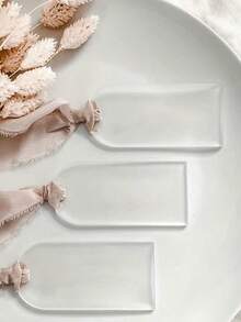 20/30/40/60pcs Acrylic Blank Wedding Gift Tags, Wedding Name Cards, DIY Acrylic Blank Labels, Seat Cards, Decorative Basket Labels, Storage Box Labels, Wedding Supplies - Transparent - View 5