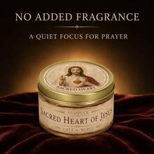 EVODUCK Sacred Heart Of Jesus Religious Candle Gift Box Set, Catholic Christian Prayer Tin Candle With 7 Day Scripture Reflection Guide, Jesus Christ Decor For Bedside Nightstand Living Room, Advent Christmas Get Well Gift For Dad Grandpa Husband Priest - Religious Candle - View 7