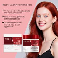 Hoegoa Hair Care Sets - Red Hair Dye Shampoo+Color Hair Mask - View 3