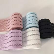 4 Yards/157 Inches High Quality Durable Elastic Band, 6cm/2.36 Inches Sewing Line, Suitable For Clothing And Handicrafts, Ideal Choice For Clothing Waistbands And Shoe/Hat Decorations - Multicolor - View 8