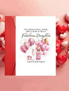Daughter Birthday Card, Perfect Daughter Birthday Card, Birthday Gift For Daughter, Daughter Birthday, Daughter Card, Fun Birthday Card From Parents To Daughter - Multicolor - View 4