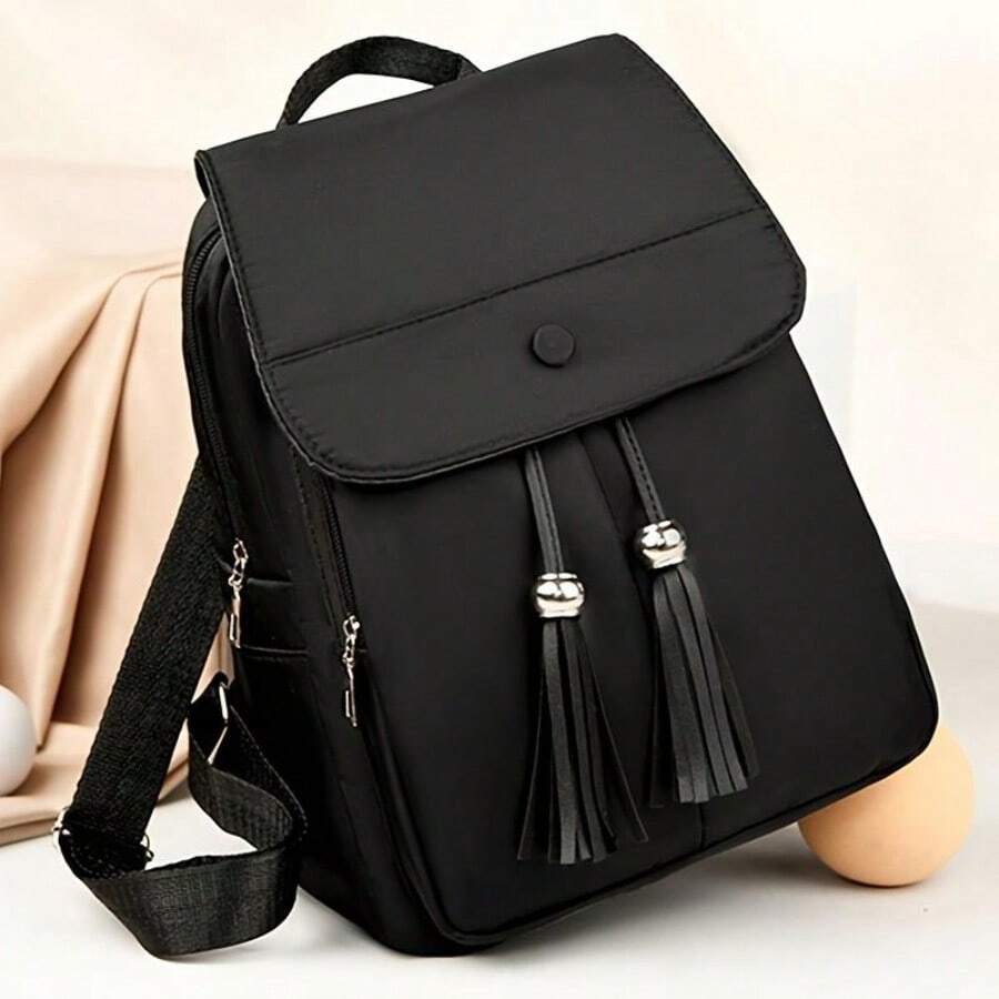 Women Fashion Backpacks - Black - View 1