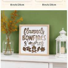 10Pcs Farmhouse Fall Thanksgiving Harvest Pumpkin Blessed Rustic Pattern Painting Stencils Reusable PET Plastic Templates For Wood Signs Wall Fabric Canvas DIY Crafts - Sets - View 8