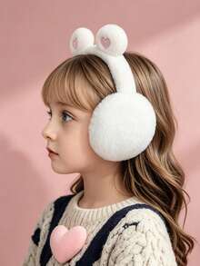 Foldable Heart-Shaped Ear Muffs, Winter Warm Anti-Freeze Cute Ear Covers For Students, Children Seven-Star Warm School Ear Protectors - Multicolor - View 3