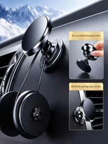 Multifunctional Magnetic Car Phone Holder, Adjustable Universal Strong Phone Mount With GPS Dashboard Bracket, Car Accessory, Easy Installation, Stable And Secure, Includes Magnetic Plate, Super Strong Adsorption, Compact And Portable, Hands-Free, Enhanced For Driving, Suitable For Car, Home, Office And More, Perfect Gift For Family And Friends - A - View 6