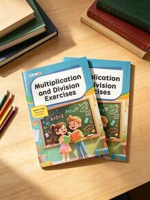 48-Page Multiplication And Division Practice Book, Student Arithmetic Notebook, Math Daily Practice, Suitable For Home And School Learning, Elementary Math Transition, Introductory Math Mental Calculation, Back To School Supplies And School Season Supplies - Multicolor - View 11