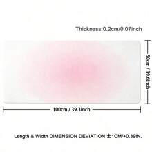 1pc Leather Mouse Pad Light White Pink Gamer Desk Mat New Mousepad XXL Mechanical Keyboard Pad Leather Office Non-Slip Soft Table Mat - View 10