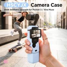 MAMEN Silicone Protective Case Set For Osmo Pocket 3, Body Cover + Lens Cap + Battery Shell + Storage Bag, Shock‑Proof Anti‑Scratch Handheld Gimbal Camera Accessory - View 3