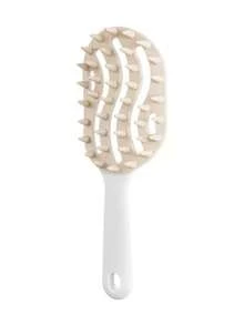 1/2pcs Long Handle Scalp Massage Comb, Hollow Thick Tooth Design, Dry & Wet Use, Suitable For Nail Art And Applying Care Products - Multicolor - View 5