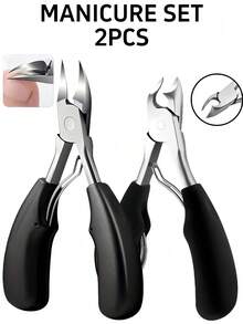 6pcs/Set Thick Toenail Clippers For Elderly - Wide Jaw Large Toenail Scissors, Includes Ear Wax Removal Tool, Suitable For Thick Ingrown Nails And Pedicure, Professional Sharp Heavy Duty Nail Clipper, Professional Manicure Care Set, Travel Case, Gift For Friends, Boyfriends And Parents - Multicolor - View 13