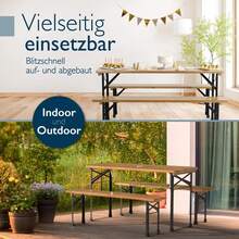 Beer Tent Furniture Beer Table Furniture Marquee Furniture Beer Table Small Umbrella Hole- - Verschiedenfarbig - Übersicht 6