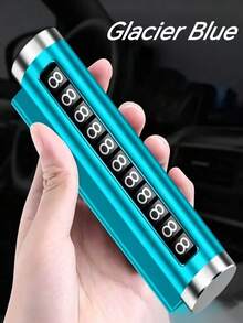 1pc Roller-Style Plastic + Aluminum Alloy Car Temporary Parking Number Plate, Car Interior Decoration Ornament, Car Parking Number Plate, Suitable For All Car Models - A - View 11