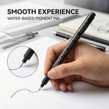 Fine Liner Pens - 4/6/12/18/21 Pack Multi-Function Black Fine Tip Pens With 21 Tip Sizes To Choose From, Ultra-Fine Needle Tip Pen Set, Suitable For Detailed Drawing, Sketching And Writing - Perfect Choice For Artists And Hobbyists, Architectural Drafting And Woodworking Marking Pens - Multi-purpose Marker - View 11