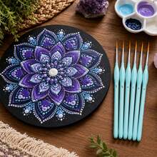 6pcs Rigger Paint Brushes Set, Fine Tip Detail Painting Brushes, Thin Point Mini Painting Brushes For Mandala Painting, Model, Acrylic Watercolor Oil DIY Craft - A - View 11