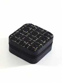 1pc Portable Travel Storage Box, High-Quality Jewelry Box, Cosmetic Storage Box, Jewelry Storage Container, Ring, Necklace, Bracelet Storage Accessories, Holiday Gift, Women's Gift. - Multicolor - View 9