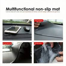 1PC Car Dashboard Anti-Slip Mat, Can Hold Phone, Keys, Remote Control, Organize Dashboard Clutter. Surface Is Waterproof And Dirt-Resistant, Stains Can Be Wiped Clean, Strong Anti-Slip Performance, Items Stay Secure, Universal Car Interior Accessory For Sedan And SUV. - 1pcs Car Storage Anti-slip Mat - View 10