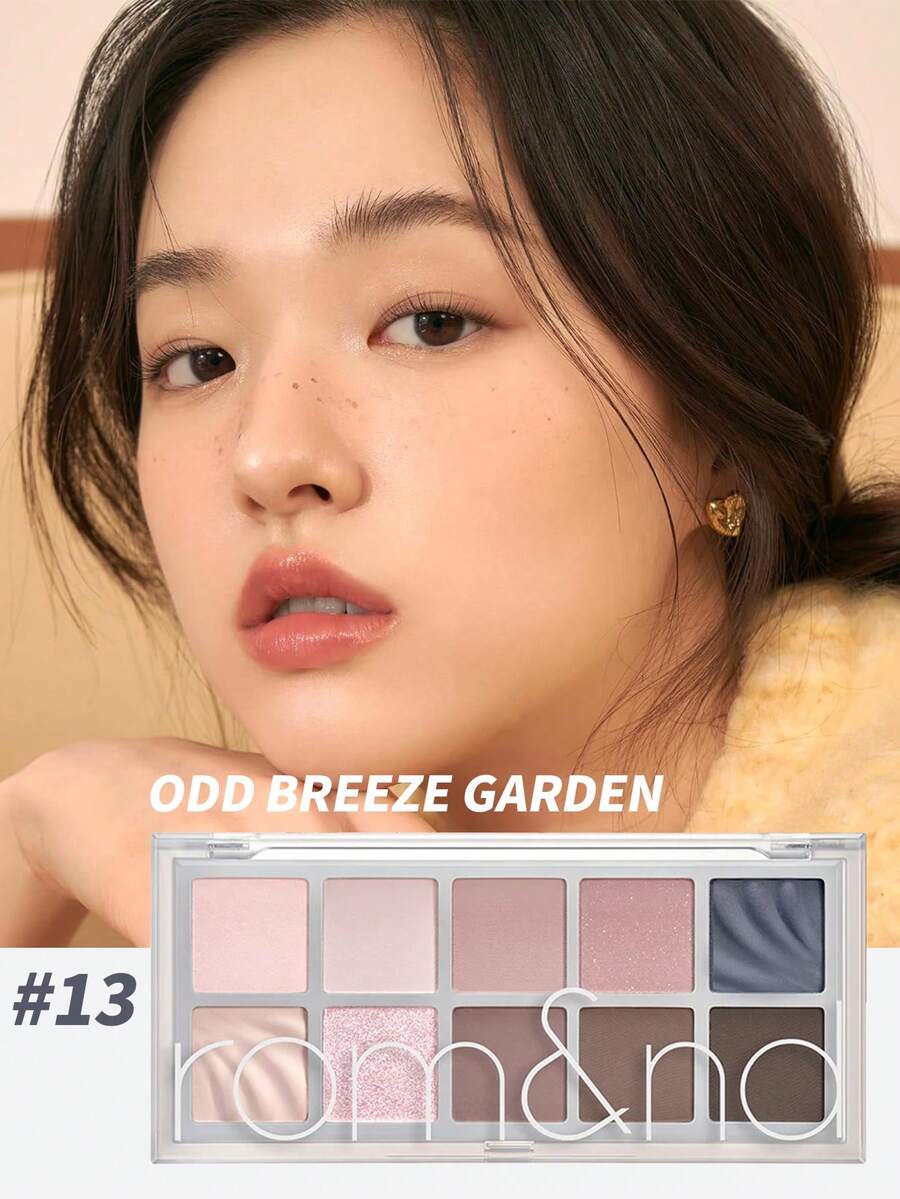 Rom&Nd Better Than Palette 13# Violet Breeze Garden 7.5g 1入，易暈染細緻紫色調眼影盤，韓系氛圍感眼妝 - 新版13 紫羅蘭微風花園 - 查看 1