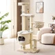 Solid Wood Multi-layer Board Cat Climbing Tree Style C