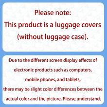 1PC / Flat Print Design / Luggage Protective Cover (Only Luggage Protective Cover, Not Including Luggage) / Suitable For 20 To 28 Inch Luggage / Made Of Thickened Fabric / Essential Accessory For Your Travel And Checked Luggage. - Multicolor - View 6